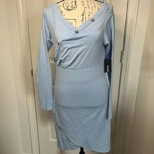Light Blue bebe Dress NWT